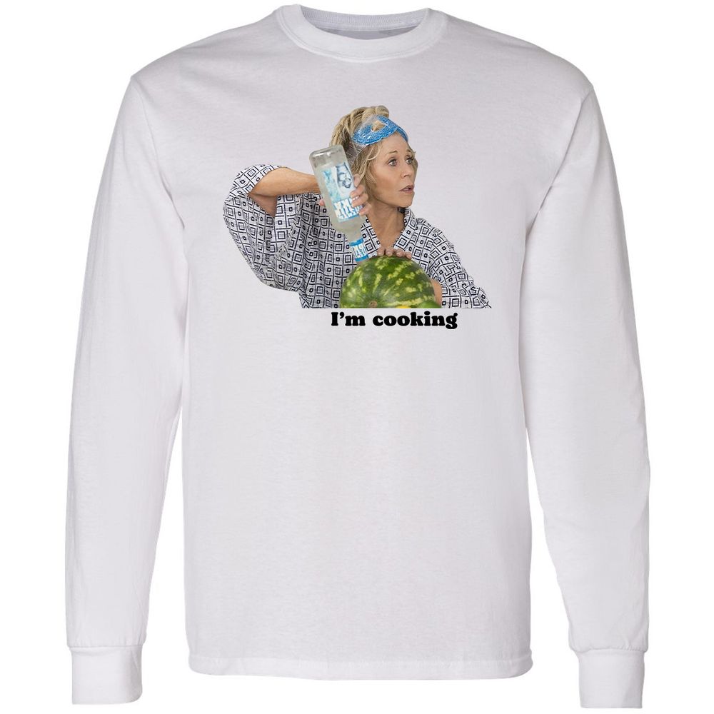 Long Sleeve T-Shirt - V64HWYN6 - White - 1