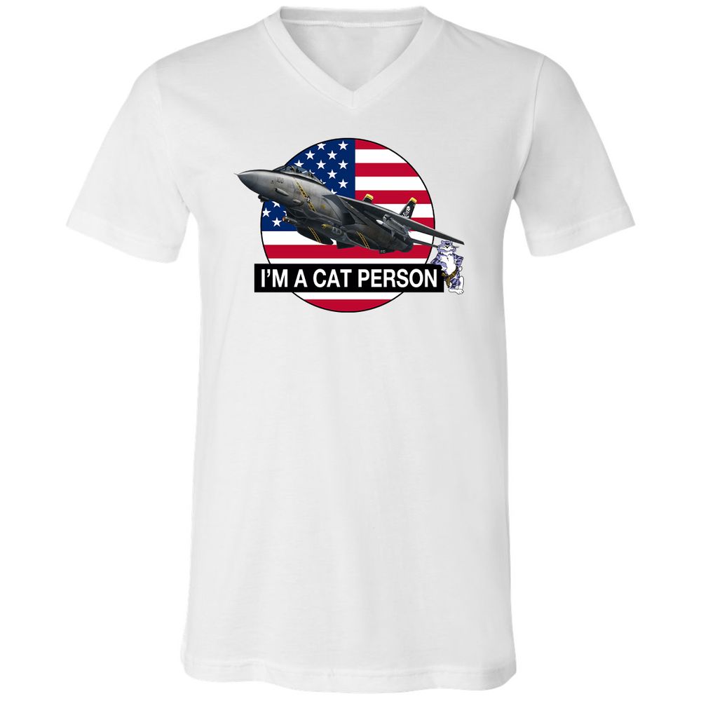 Unisex V-Neck T-Shirt - 4ZERJVXQ - White - 1