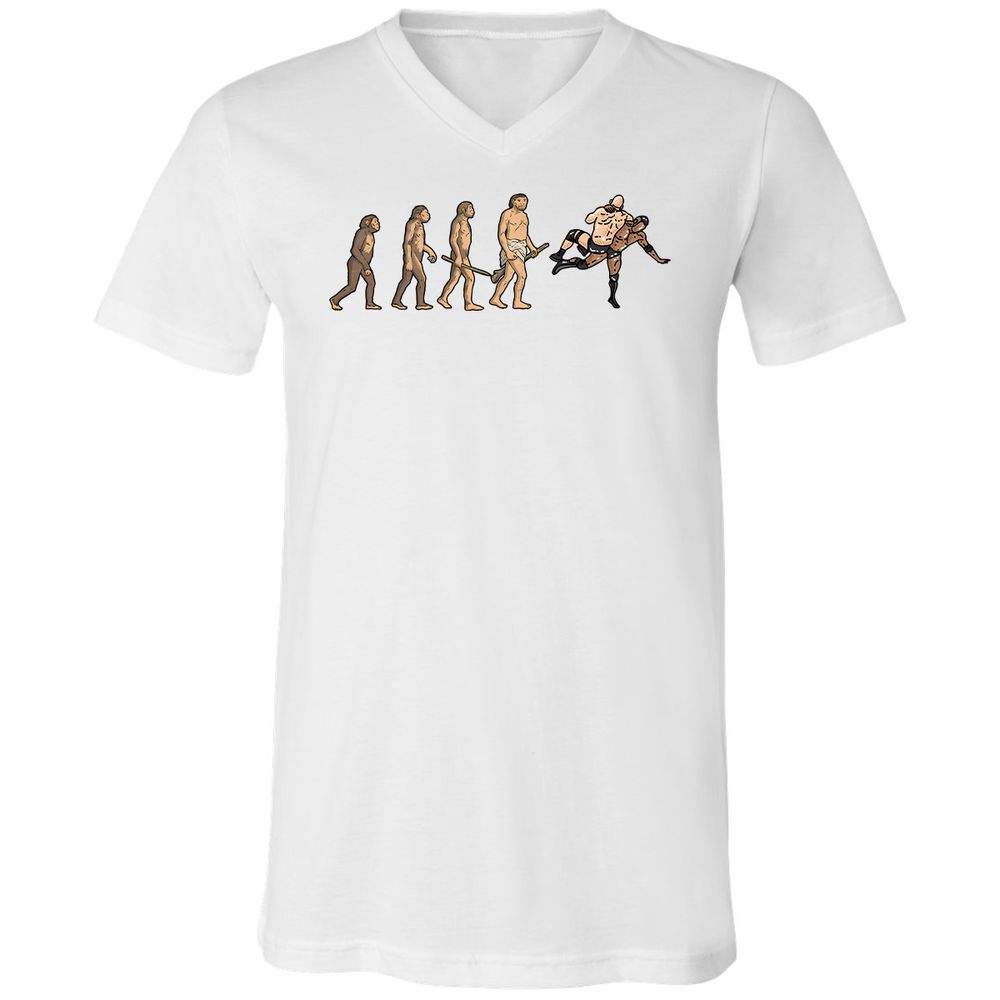 Unisex V-Neck T-Shirt - ZVKVDNJX - White - 1