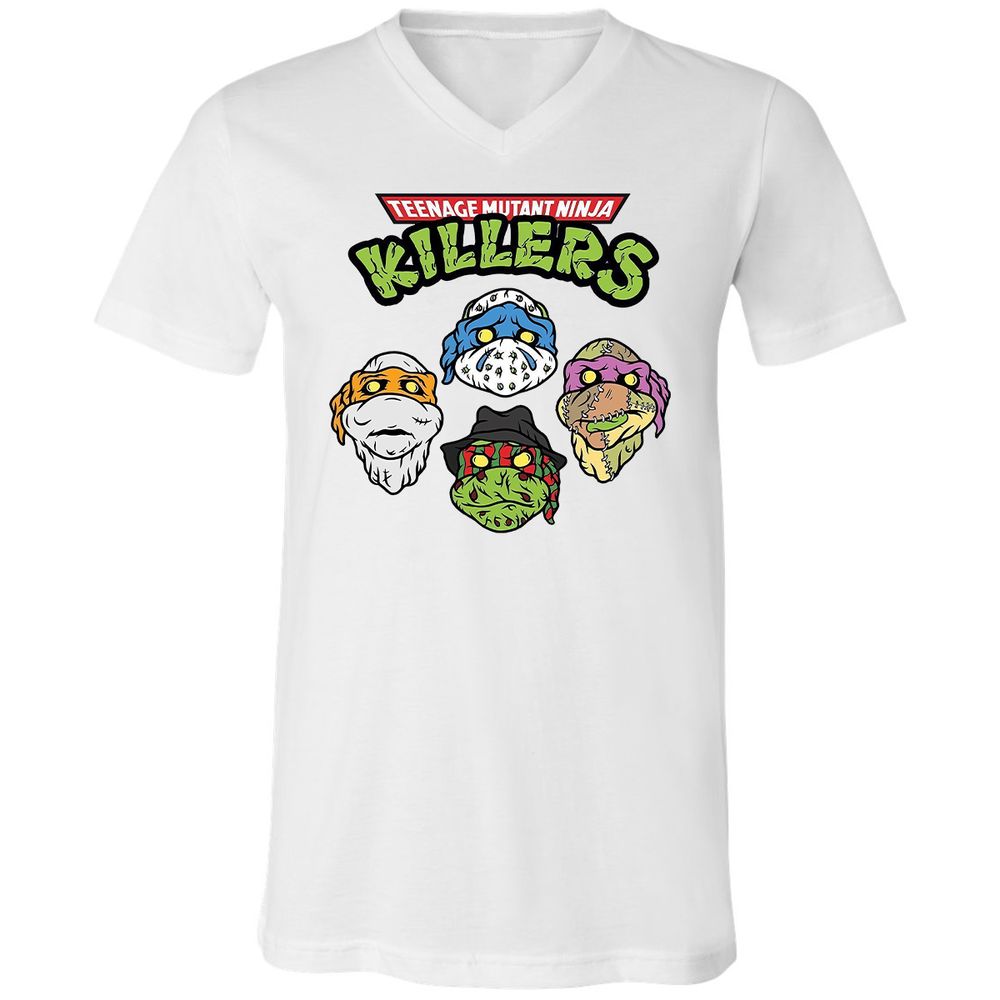 Unisex V-Neck T-Shirt - 844EYH3U - White - 1