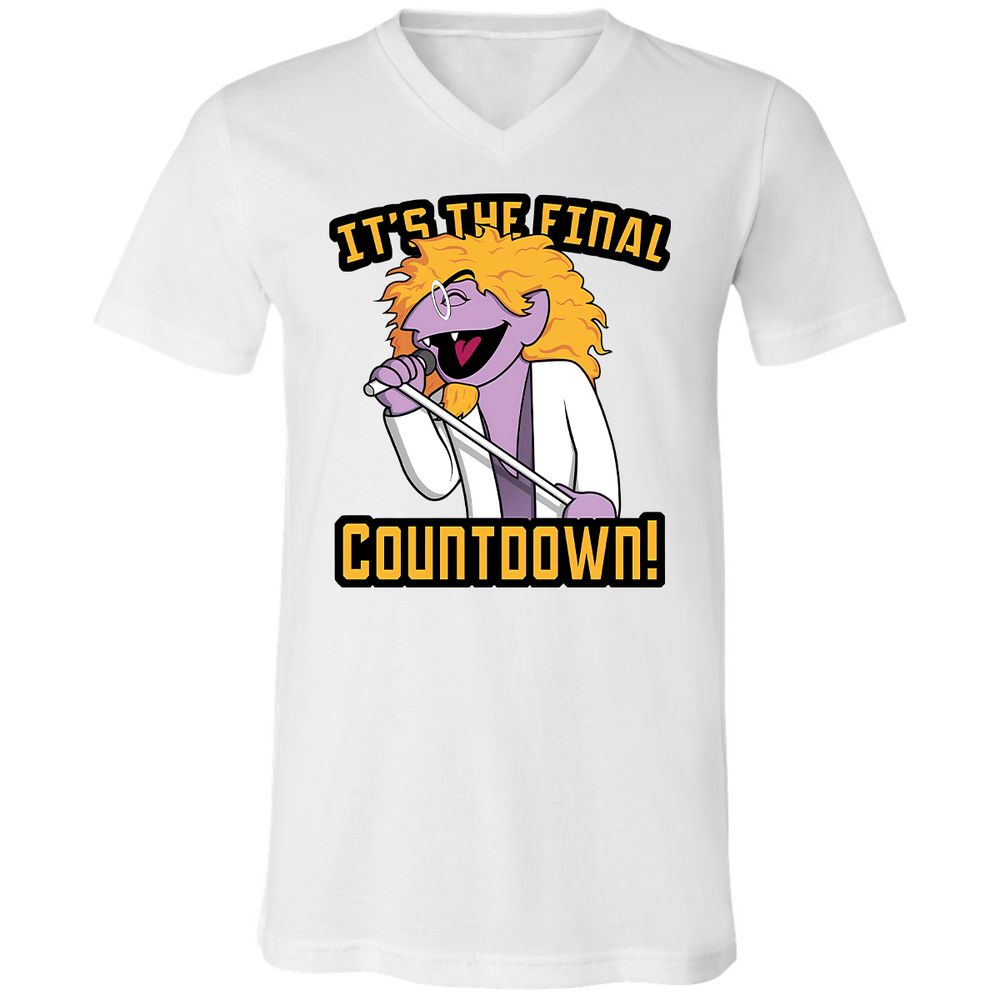 Unisex V-Neck T-Shirt - MUJE76XH - White - 1