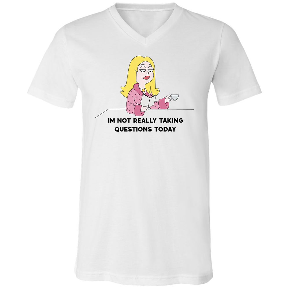 Unisex V-Neck T-Shirt - Z261ZKDU - White - 1