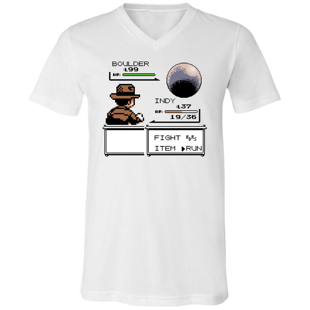 Unisex V-Neck T-Shirt - CX3CTK76 - White - 1