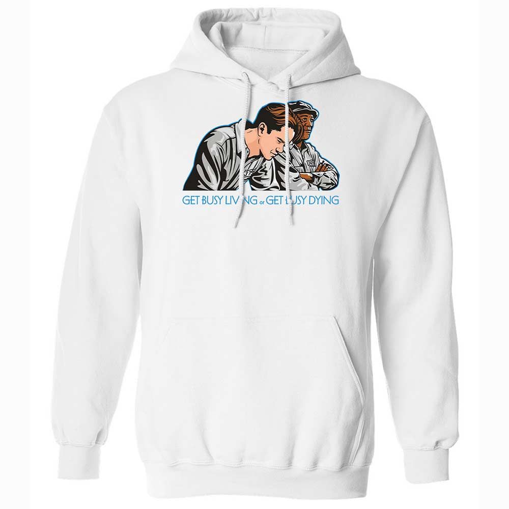 Get Busy Living - White - 1