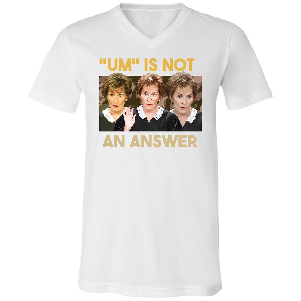 Unisex V-Neck T-Shirt - R82VV5LR - White - 1