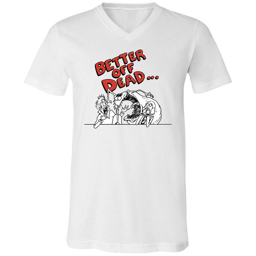 Unisex V-Neck T-Shirt - 48HJX2X5 - White - 1