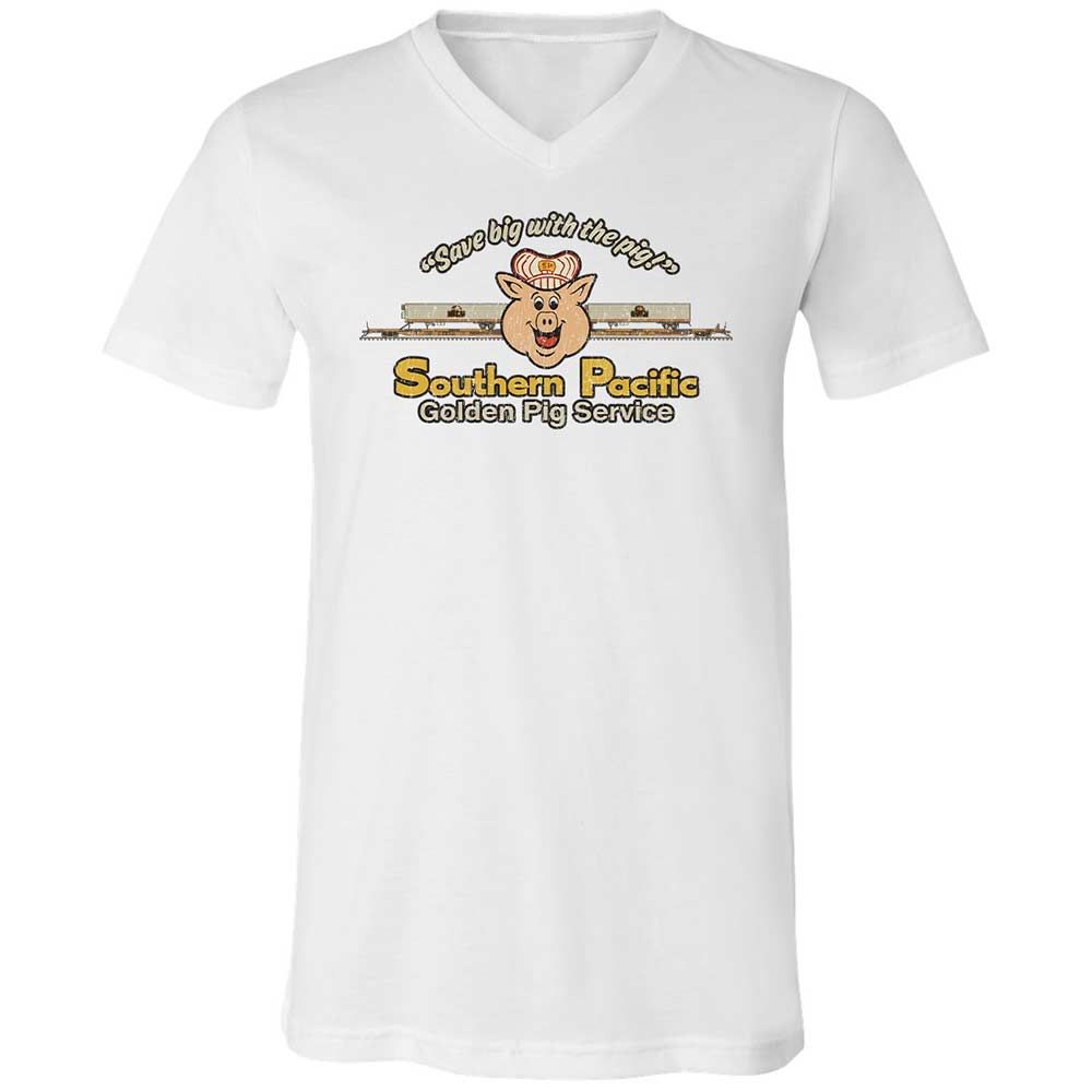 Unisex V-Neck T-Shirt - SDRRRSL9 - White - 1