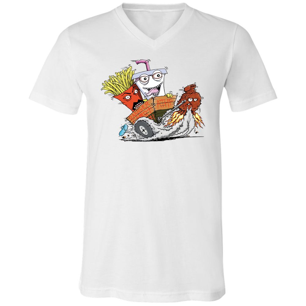 Unisex V-Neck T-Shirt - 2VD3GYP7 - White - 1