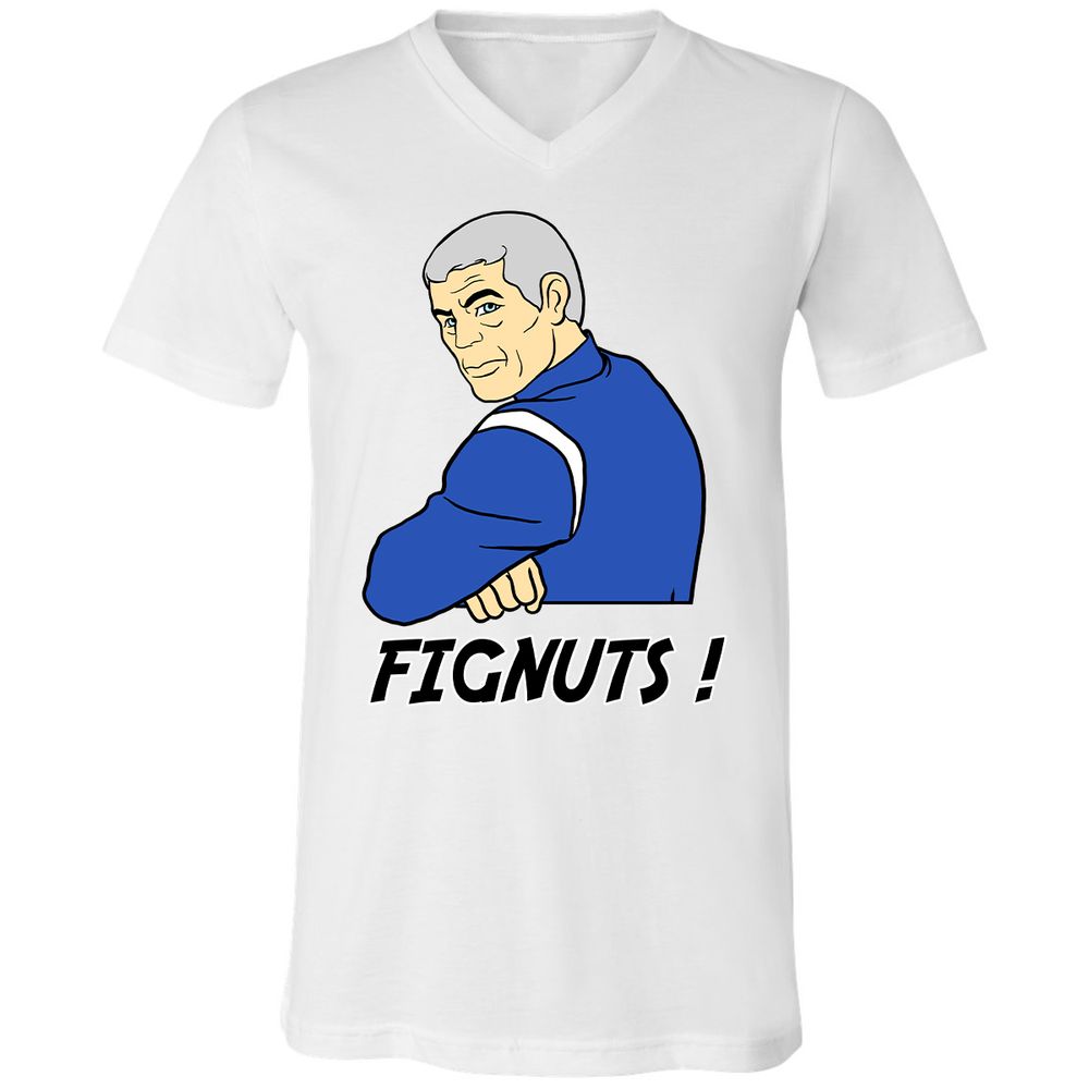 Unisex V-Neck T-Shirt - NJ93AZWP - White - 1