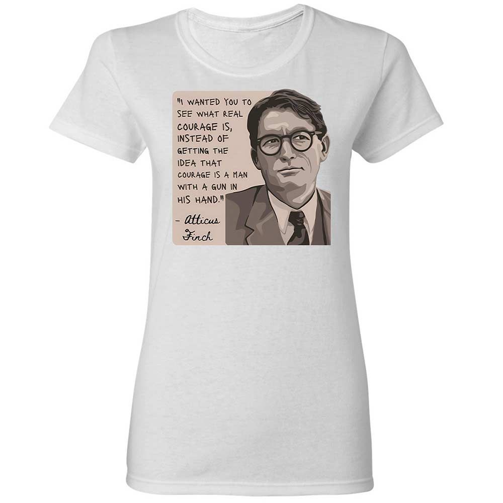 Real Courage Quote - White - 1