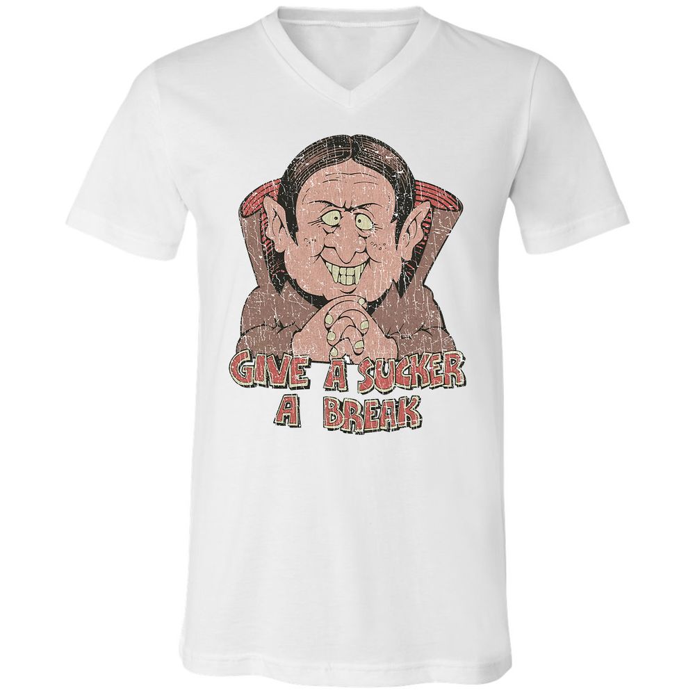 Unisex V-Neck T-Shirt - XUHY64K5 - White - 1