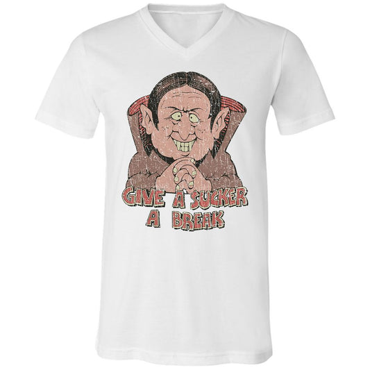 Unisex V-Neck T-Shirt - XUHY64K5 - White - 1