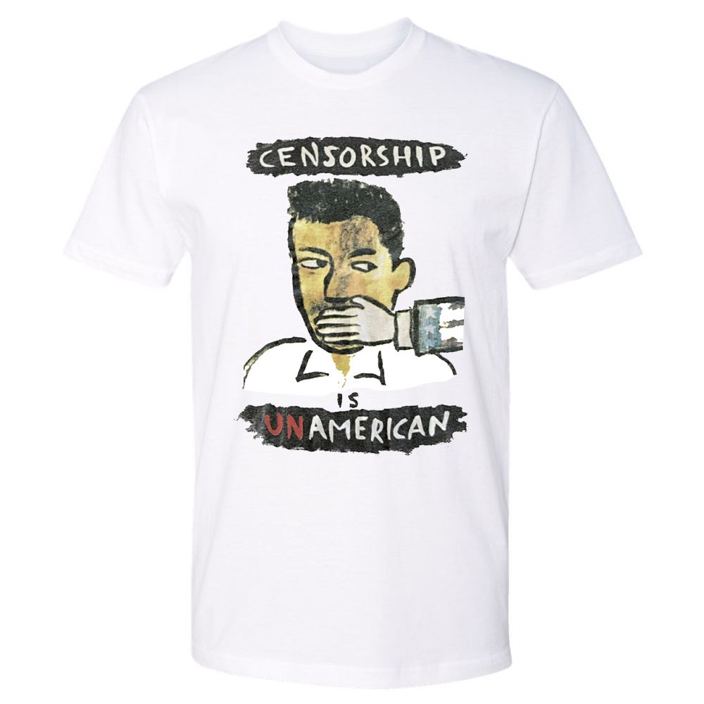 Censorship is Unamerican - White - 1