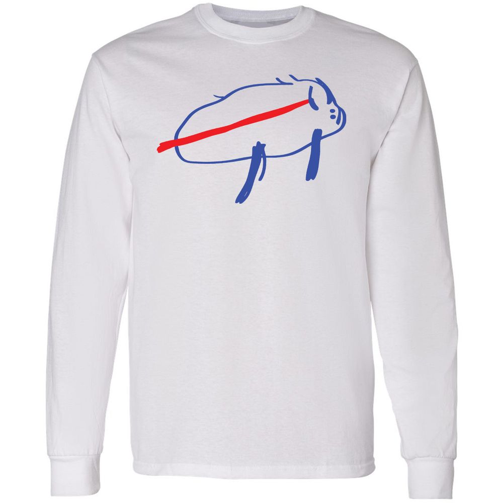 Long Sleeve T-Shirt - VQUGP89L - White - 1