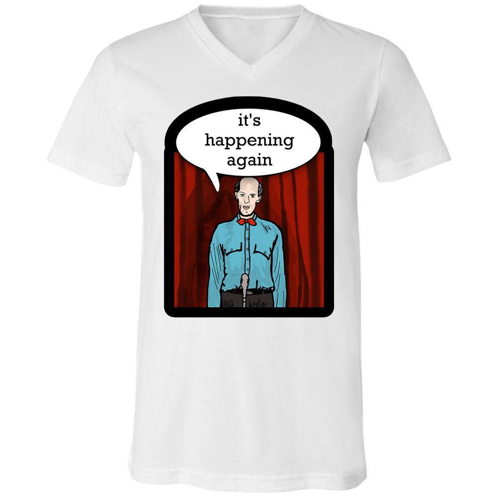 Unisex V-Neck T-Shirt - WV35CDFX - White - 1