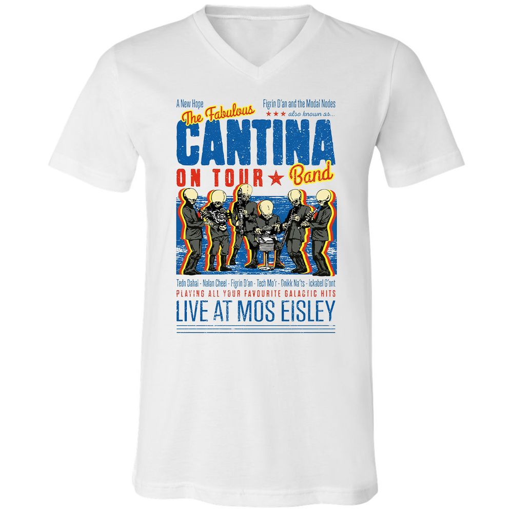 Unisex V-Neck T-Shirt - C775UAHA - White - 1