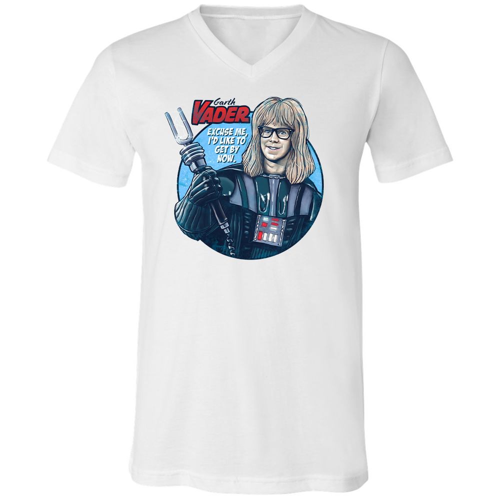 Unisex V-Neck T-Shirt - BNRZ8ML8 - White - 1