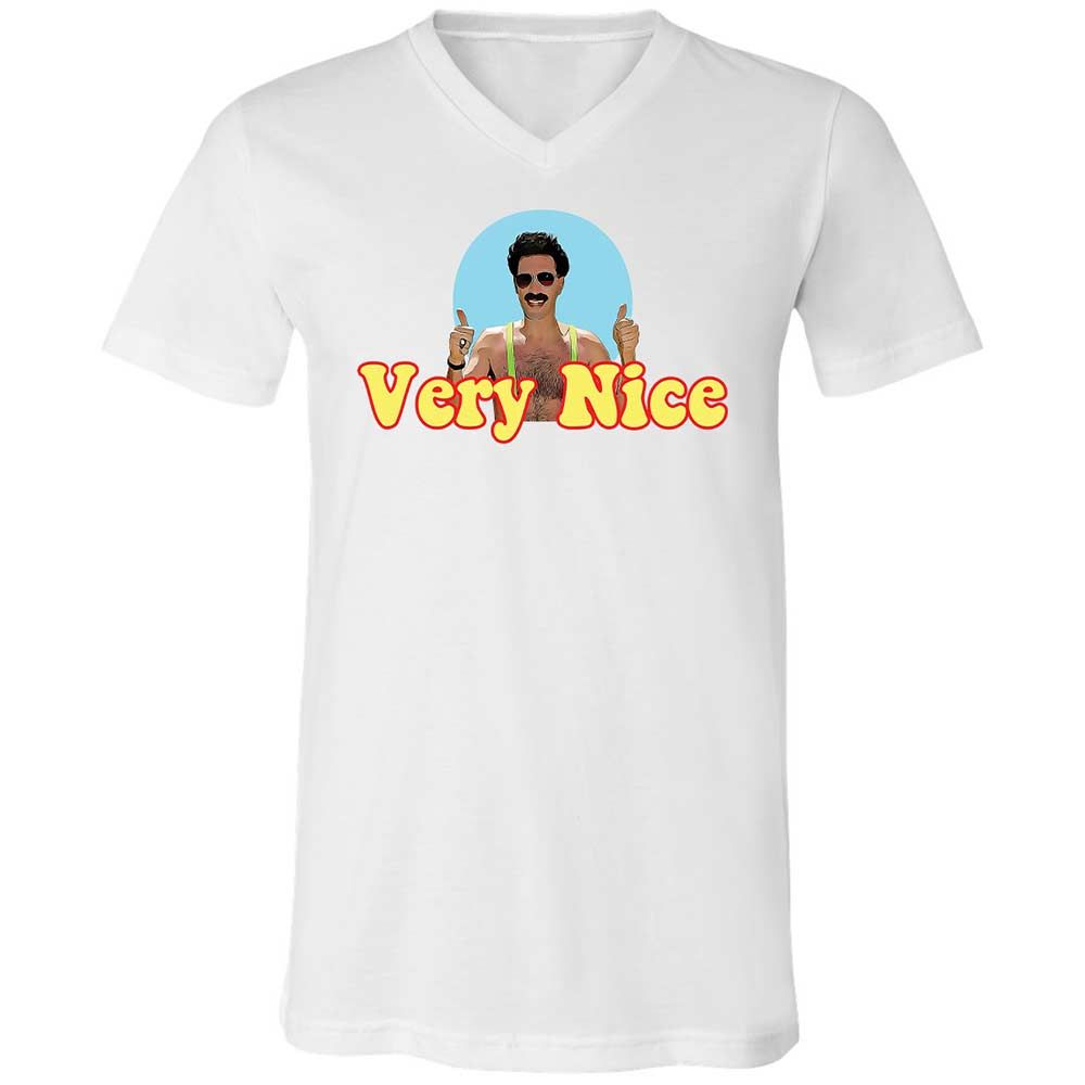 Unisex V-Neck T-Shirt - 26JEALWZ - White - 1