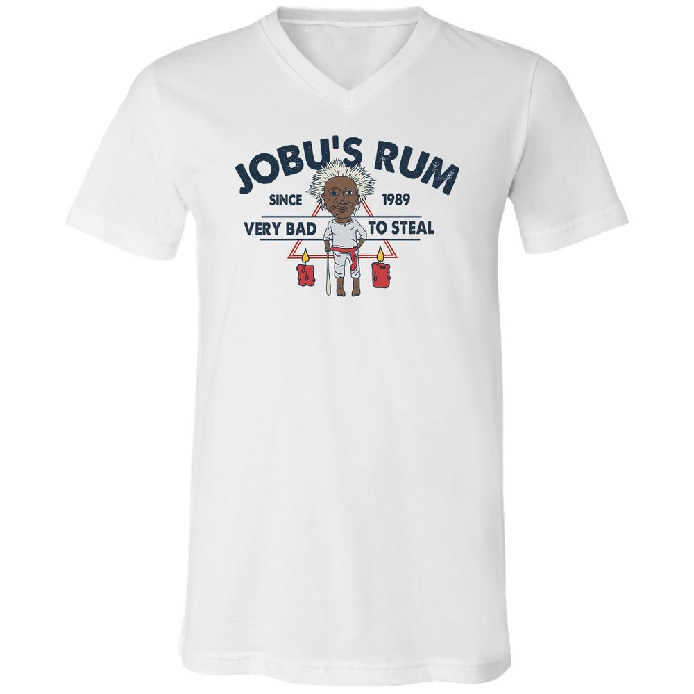 Unisex V-Neck T-Shirt - TJ724RGP - White - 1