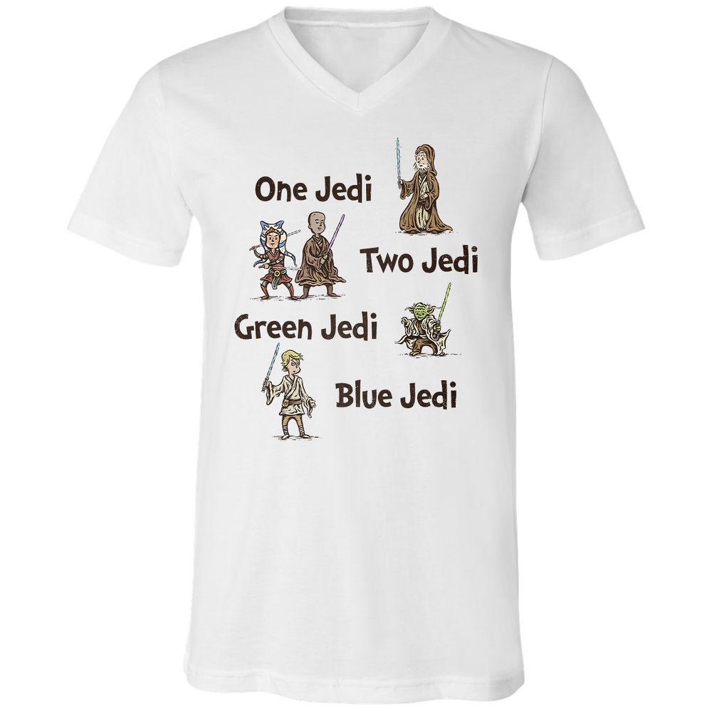 Unisex V-Neck T-Shirt - 6KPWVS2Z - White - 1