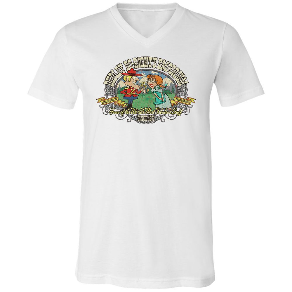 Unisex V-Neck T-Shirt - W5MJZJLQ - White - 1