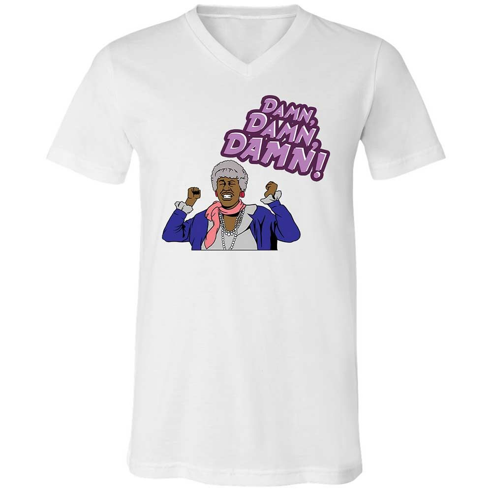 Unisex V-Neck T-Shirt - D8TELXKG - White - 1