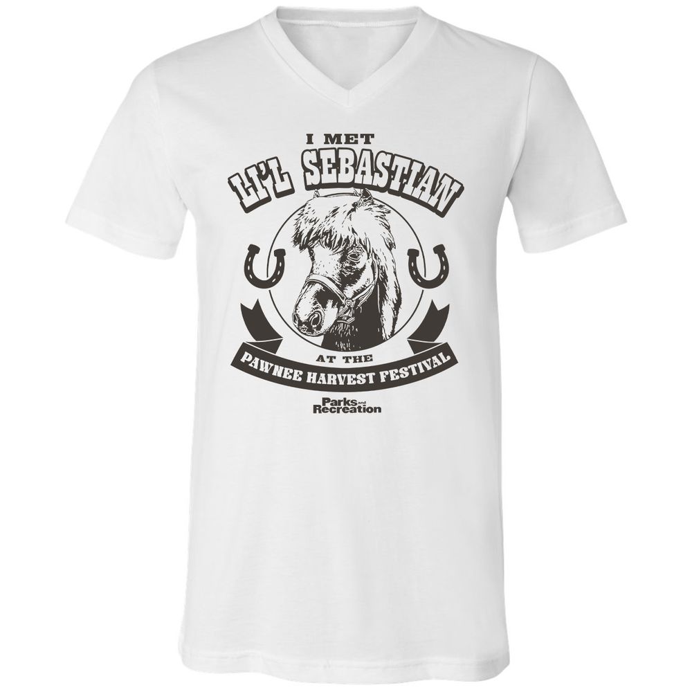 Unisex V-Neck T-Shirt - QMHL7322 - White - 1