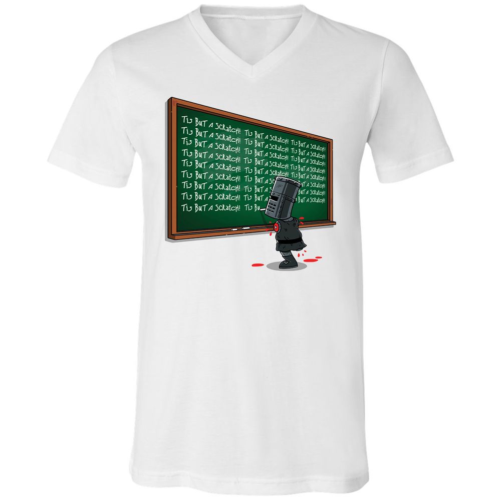 Unisex V-Neck T-Shirt - 3GNHZJWW - White - 1