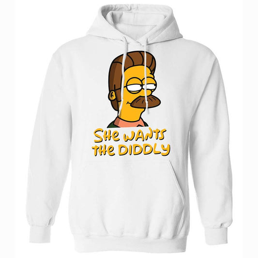 She Wants The Diddly - White - 1