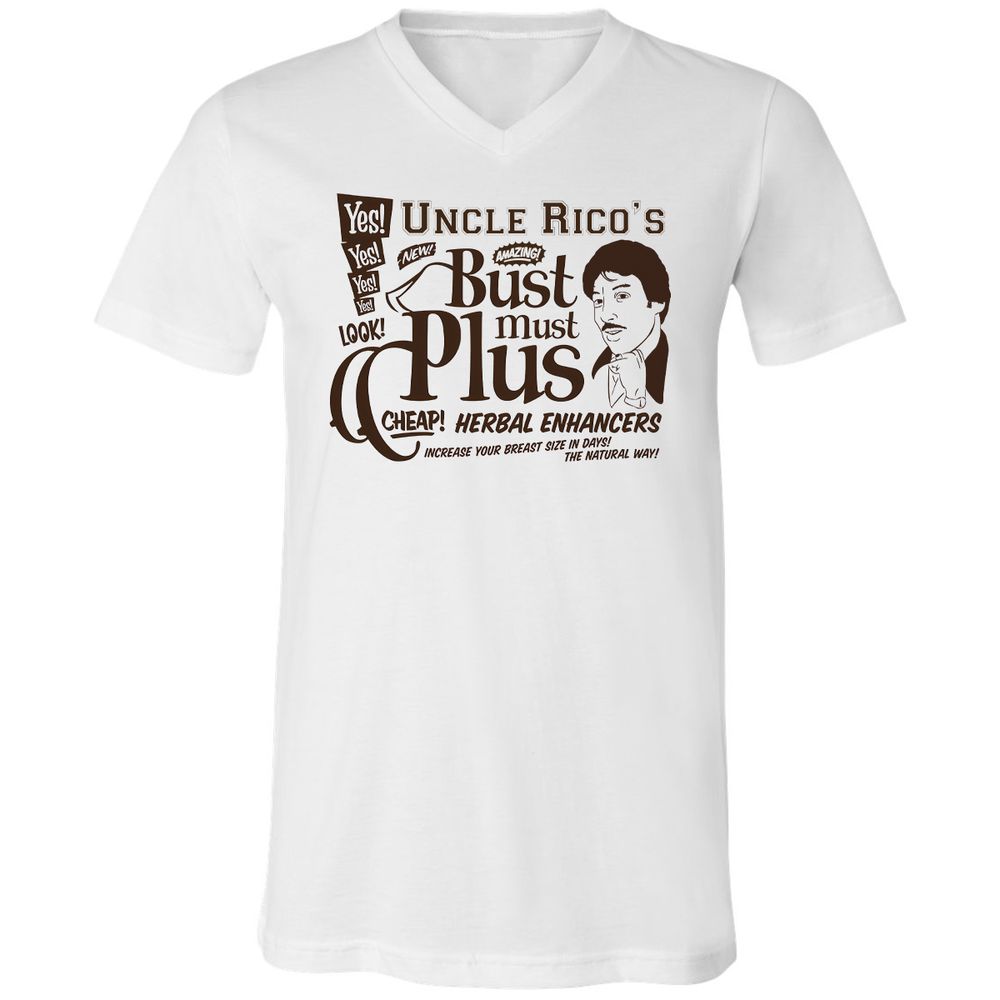 Unisex V-Neck T-Shirt - HGAUQ1ZV - White - 1