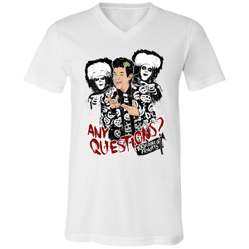 Unisex V-Neck T-Shirt - 64XGU8EA - White - 1