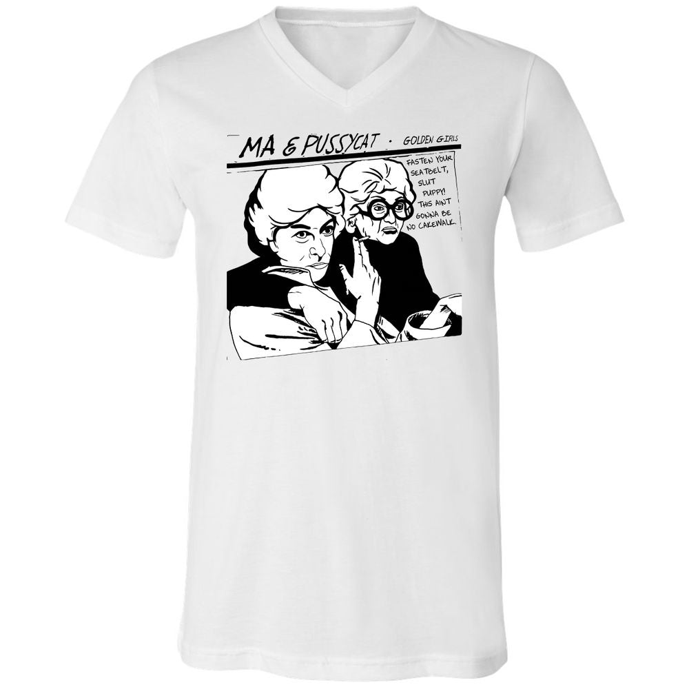 Unisex V-Neck T-Shirt - 8CJECLMN - White - 1
