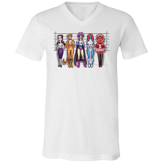 Unisex V-Neck T-Shirt - 29RQDRWX - White - 1