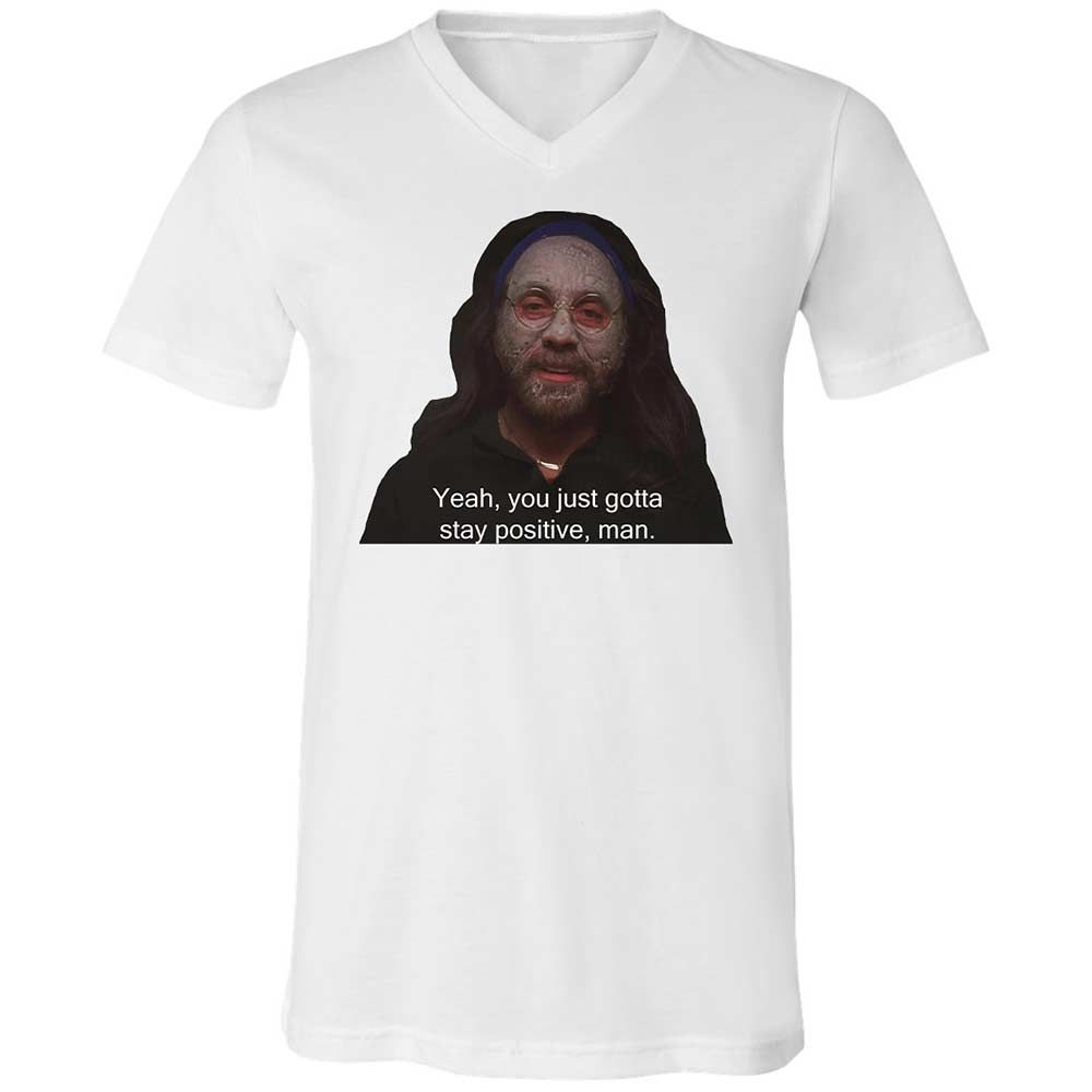 Unisex V-Neck T-Shirt - 9JN31XSN - White - 1