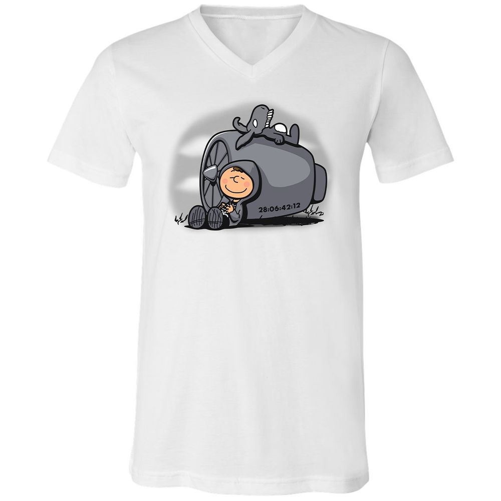 Unisex V-Neck T-Shirt - 42AFLYKU - White - 1