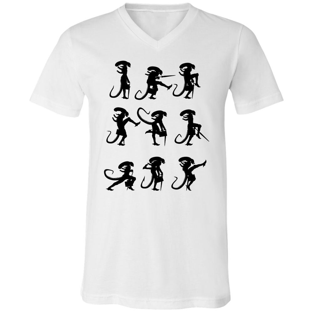Unisex V-Neck T-Shirt - 38RC8E4N - White - 1