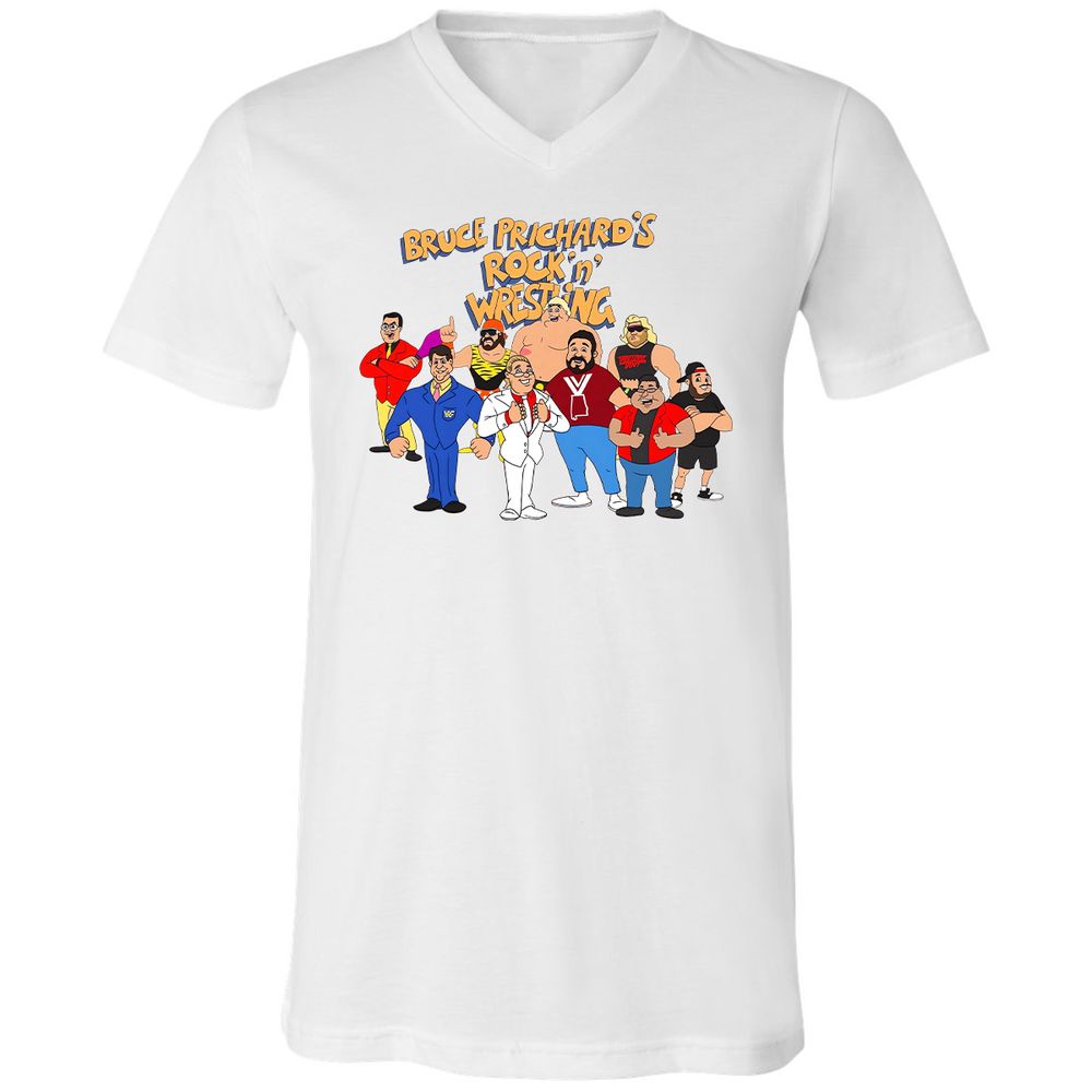 Unisex V-Neck T-Shirt - 6PDSJVES - White - 1