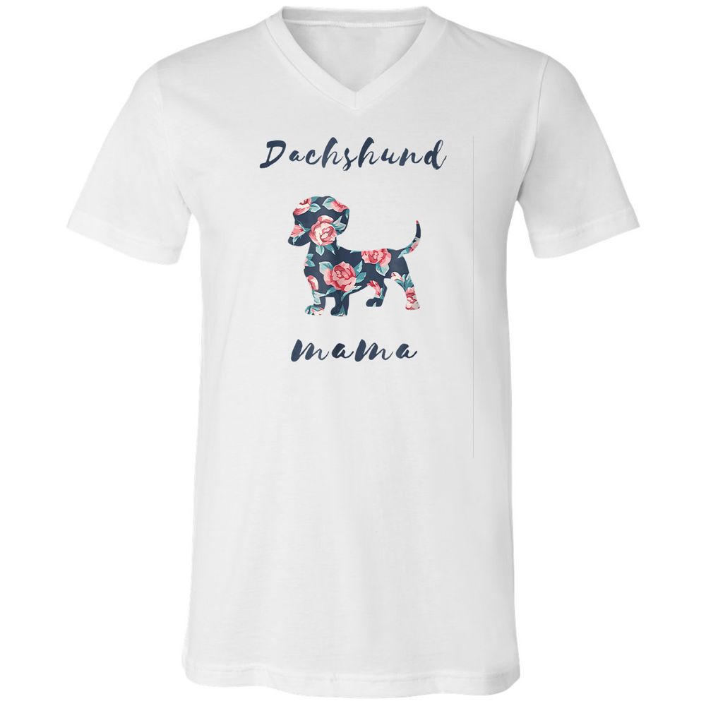 Unisex V-Neck T-Shirt - 9GVVSUQJ - White - 1
