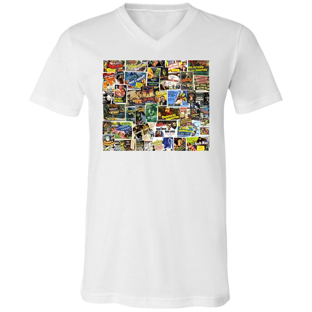 Unisex V-Neck T-Shirt - ZB6U65SP - White - 1