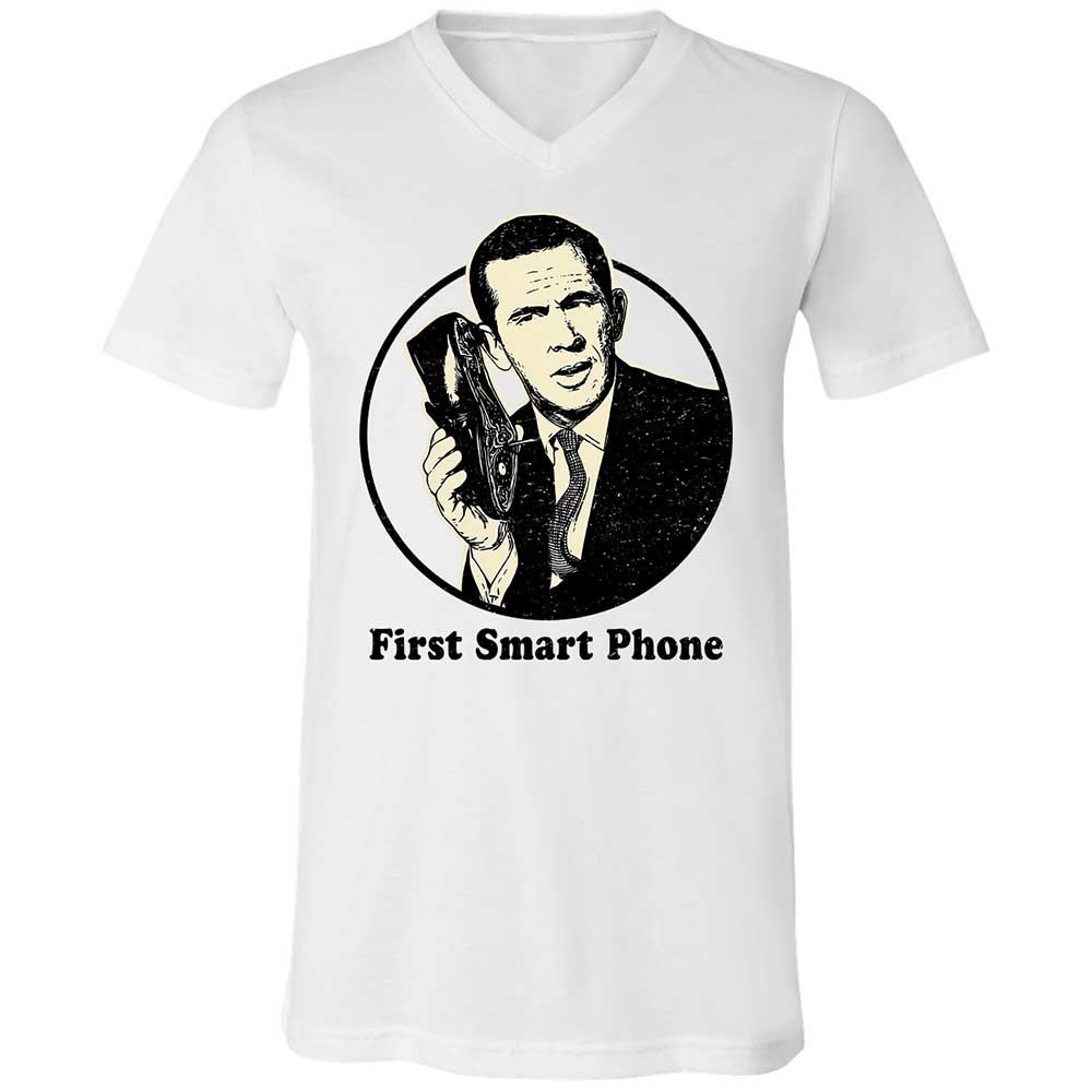 Unisex V-Neck T-Shirt - CG87UUPW - White - 1