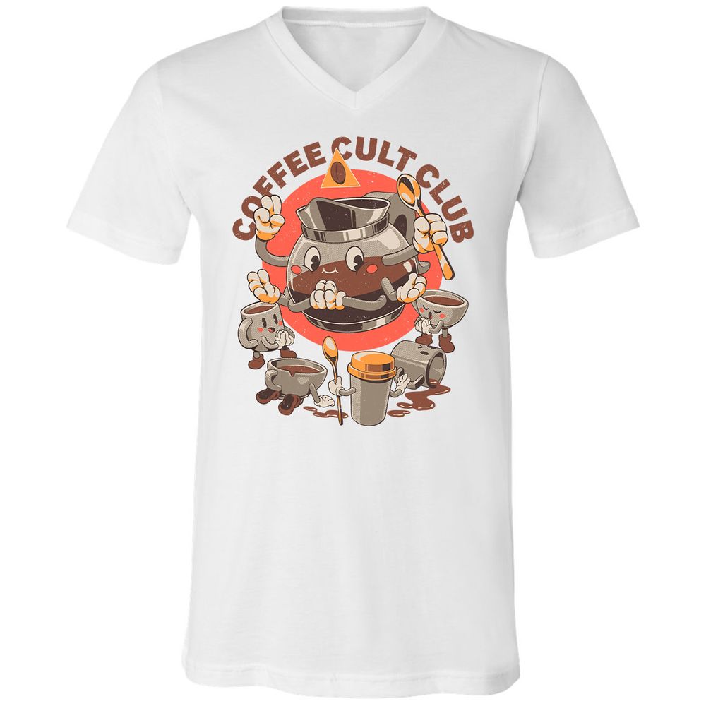Unisex V-Neck T-Shirt - SFE62U3T - White - 1