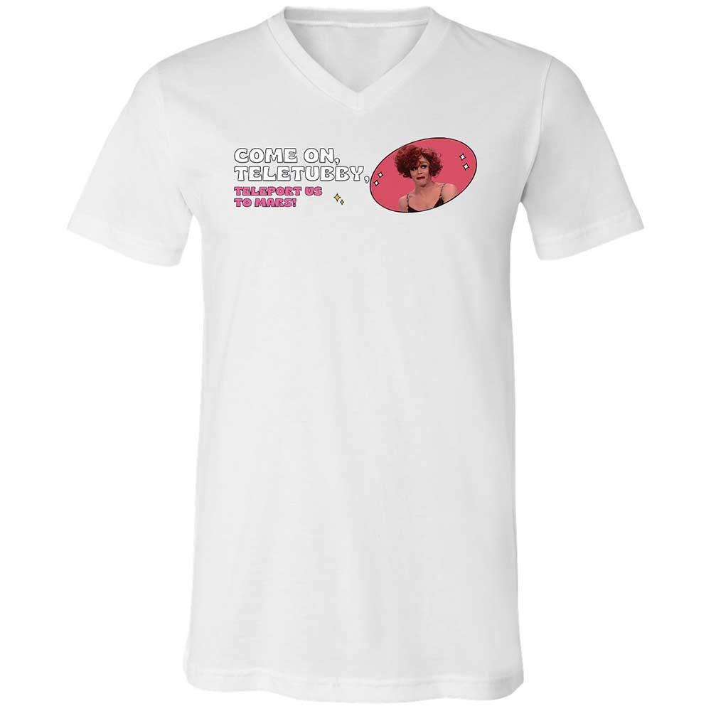 Unisex V-Neck T-Shirt - EJ596PX6 - White - 1