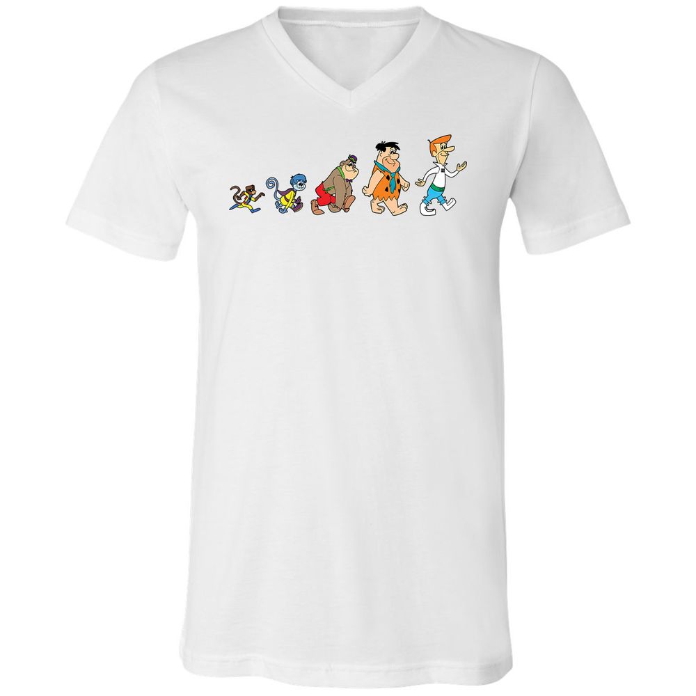 Unisex V-Neck T-Shirt - C8UVSXQA - White - 1