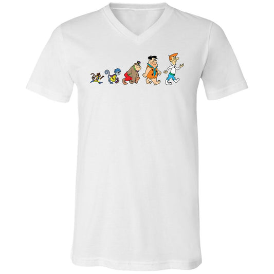 Unisex V-Neck T-Shirt - C8UVSXQA - White - 1