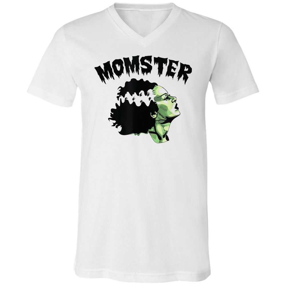 Unisex V-Neck T-Shirt - 57R63TY7 - White - 1