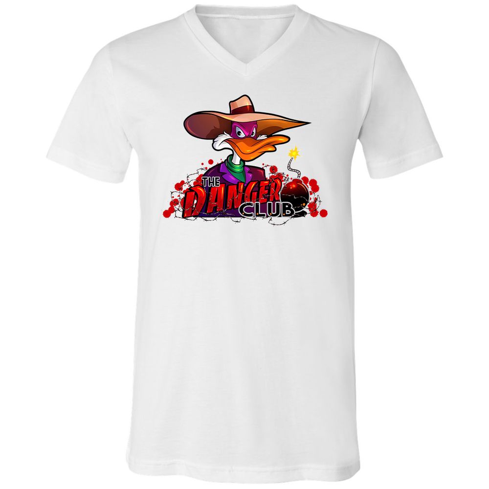 Unisex V-Neck T-Shirt - RWCKX19B - White - 1