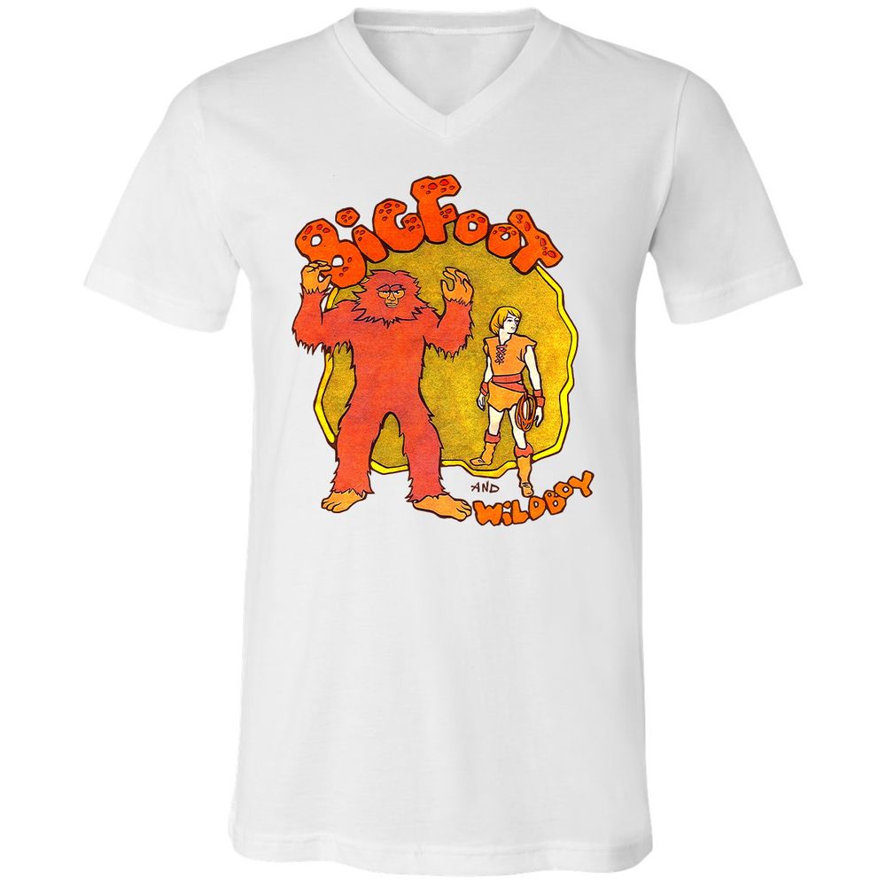 Unisex V-Neck T-Shirt - UPVK9KW6 - White - 1