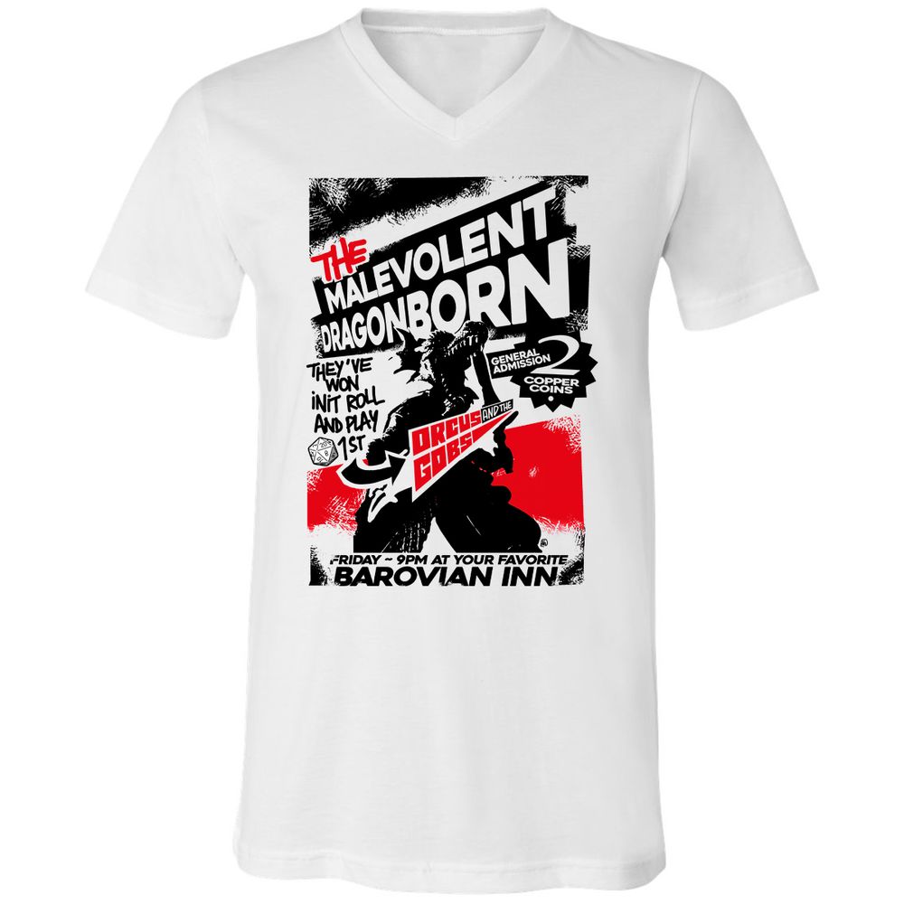 Unisex V-Neck T-Shirt - EXTQEXUG - White - 1