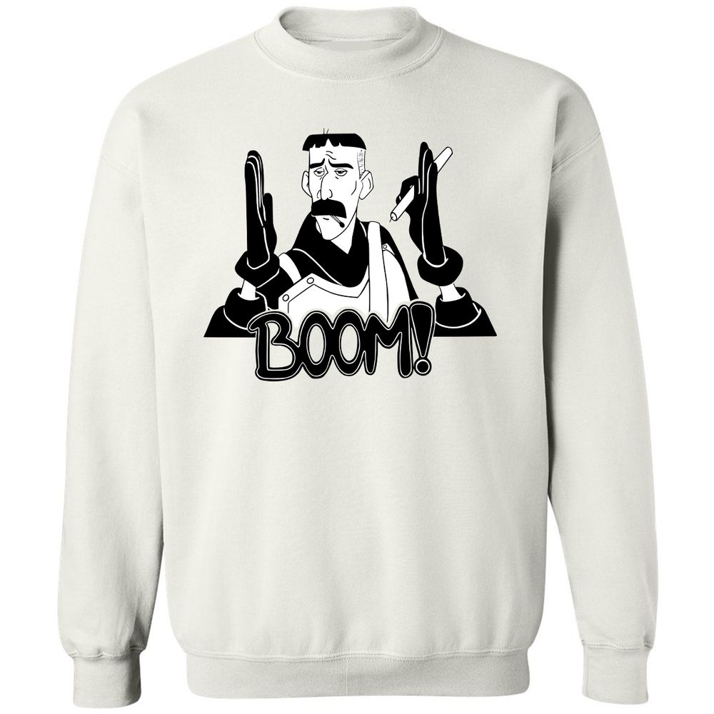 Classic Unisex Sweatshirt - LRGQT1U6 - White - 1