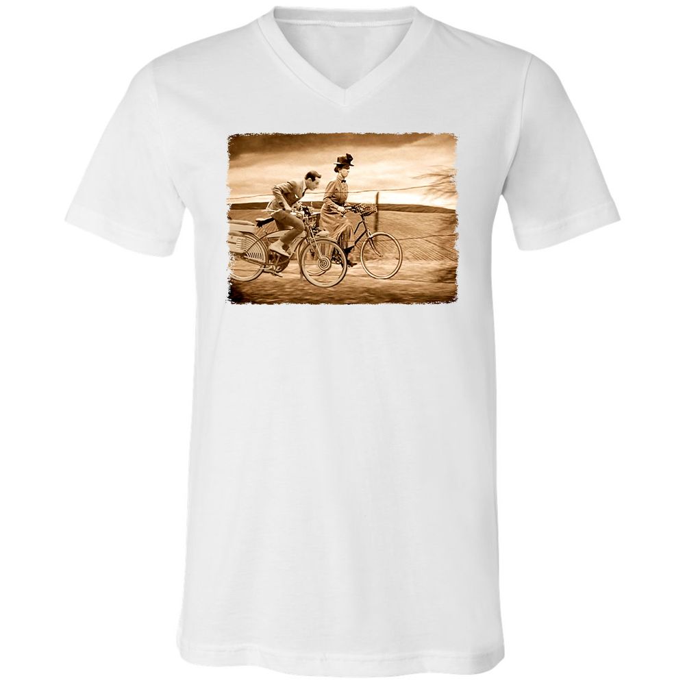 Unisex V-Neck T-Shirt - CMG53KM6 - White - 1
